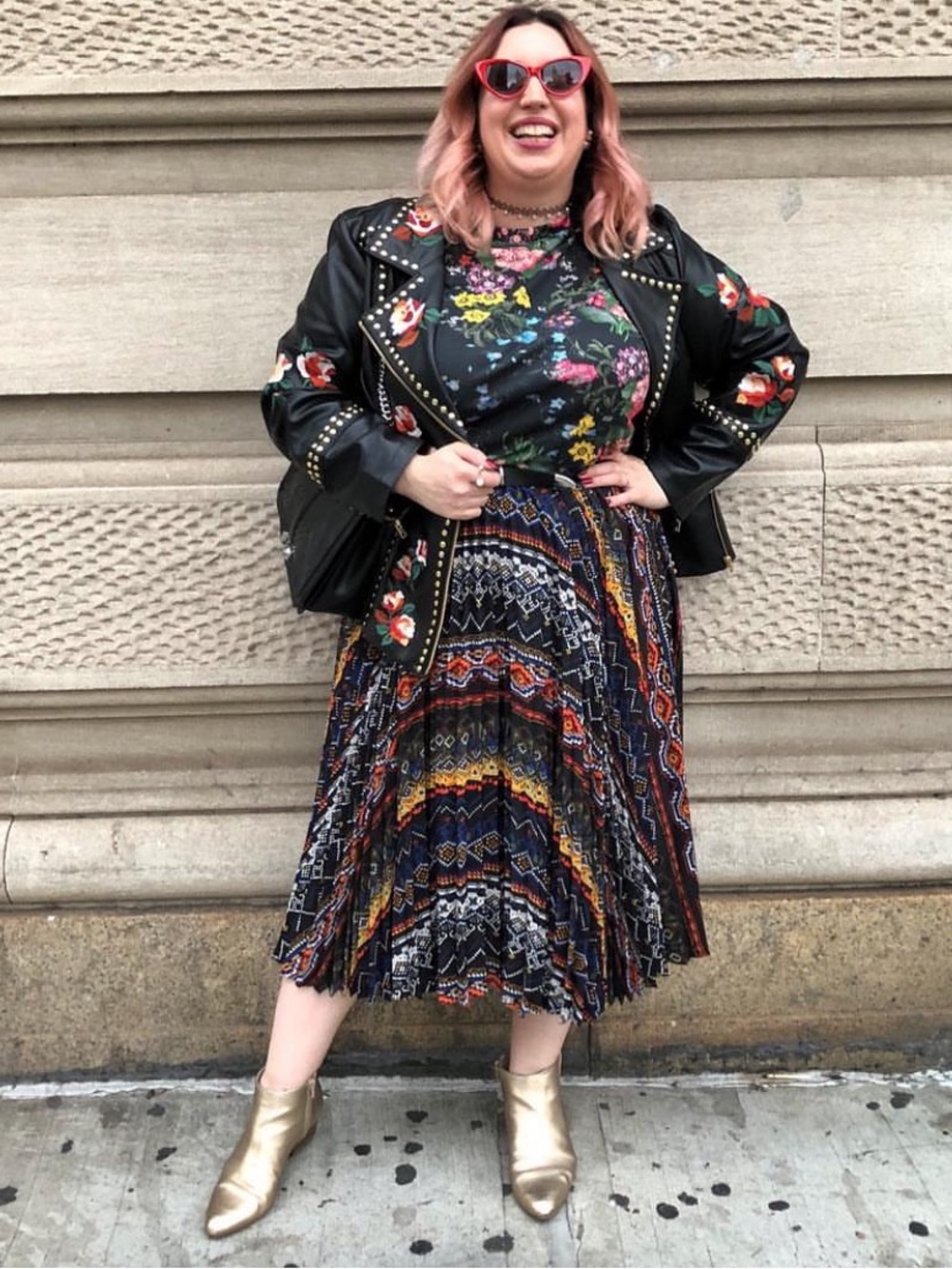 Plenty by Tracy Reese Plus Size Women’s Printed Pleated Midi Skirt